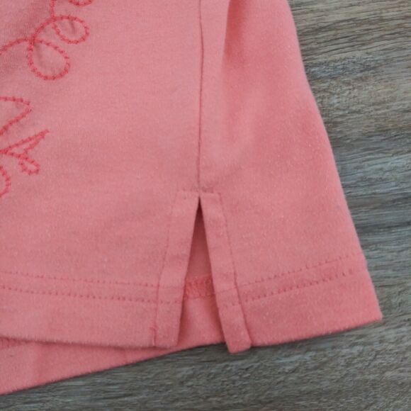Keneth Too Shirt Womens Top Size L Pink Embroidered Floral Short Sleeve - Picture 7 of 8